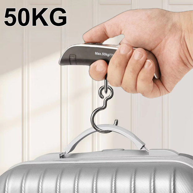 Konkskaaluga kalapüügikohver, digitaalne, elektrooniline, käsitsi juhitav, 50 kg