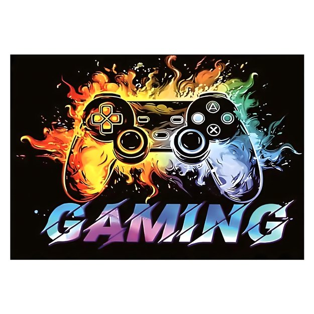 Apsauginis žaidimų kilimėlis, skirtas pasidėti po foteliu ar kėde žaidėjams, 40x60 cm