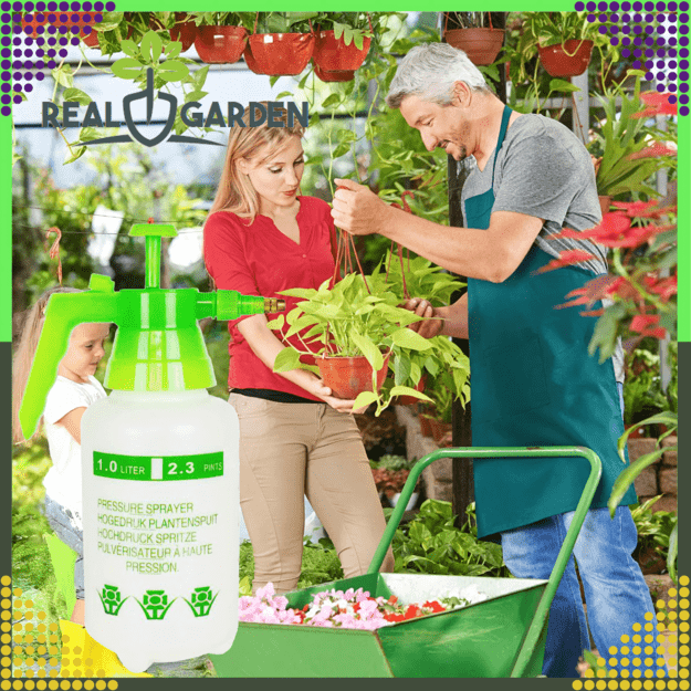 Rankinis slėginis purkštuvas „Garden Home“, 1 l, žalias