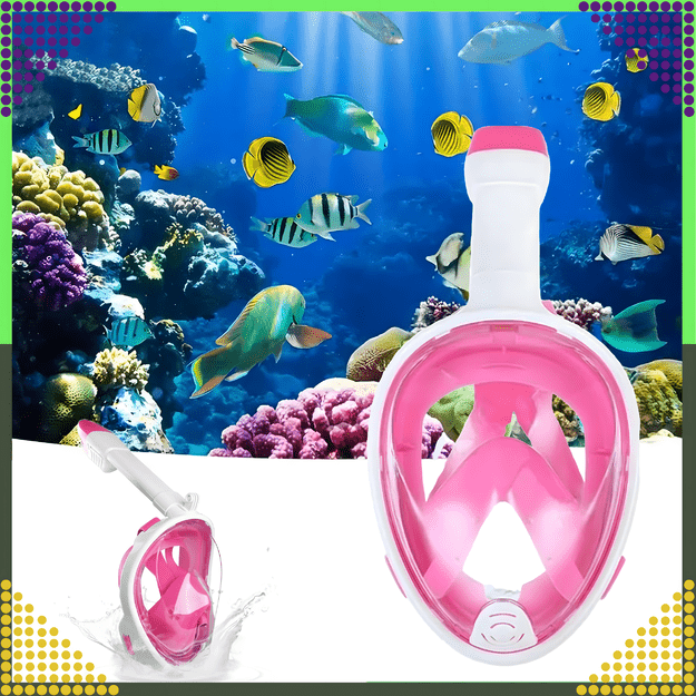 Maska do Nurkowania Pływania Snorkelingu Wody Pełnotwarzowa na Basen L/XL  12