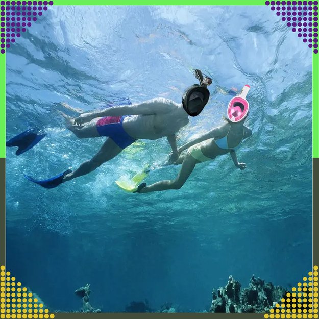 Maska do Nurkowania Pływania Snorkelingu Wody Pełnotwarzowa na Basen L/XL  13