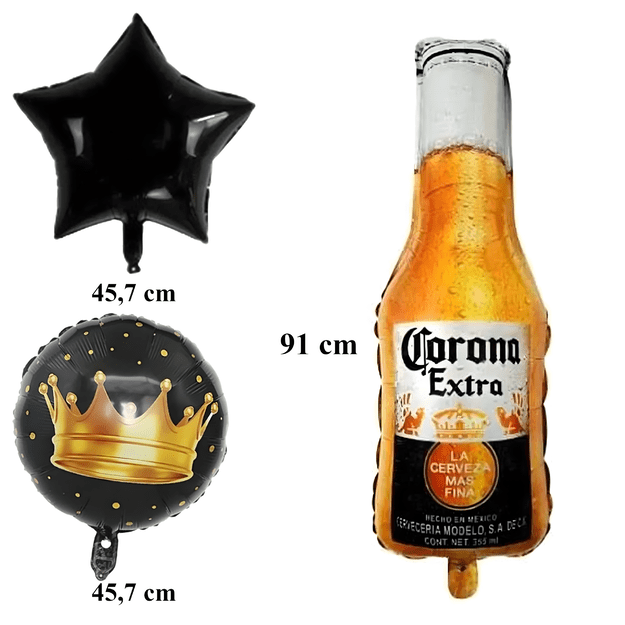Zestaw Balonów Urodzinowych na Imprezę Butelka Piwa Corona Urodziny Prezent 11