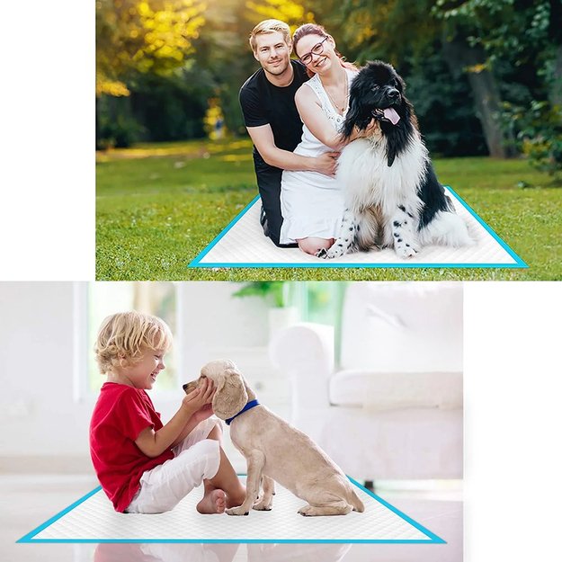 PODKŁADY MATY HIGIENICZNE DLA PSA DO NAUKI SIKANIA 90x60cm GRUBE 100 SZTUK 27