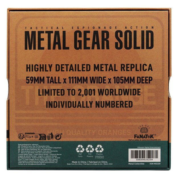 Metal Gear Solid 2 Replica Cardboard Box 7
