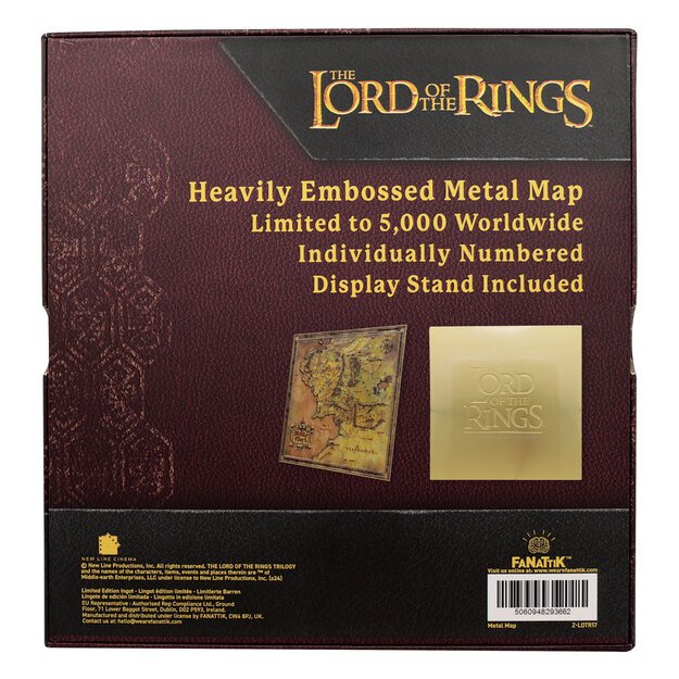 The Lord of the Rings Metal Map 2