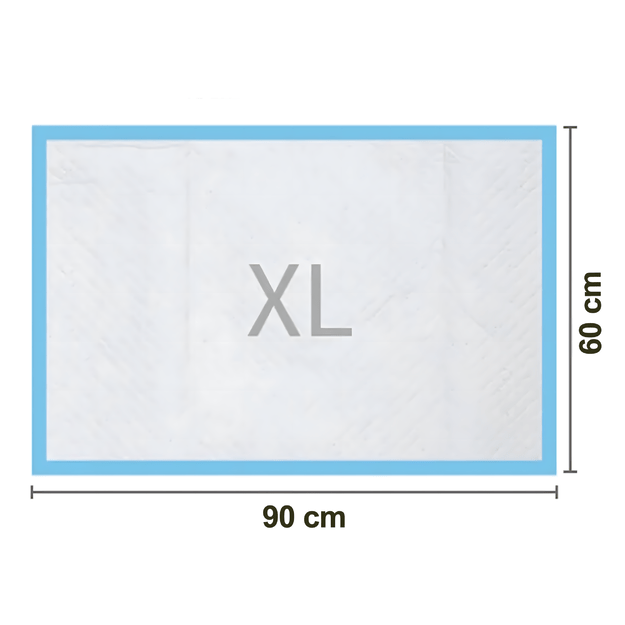 Podkłady Maty Higieniczne dla Psa do Nauki Sikania Xl 90x60cm Grube 20 szt NIEBIESKIE 19