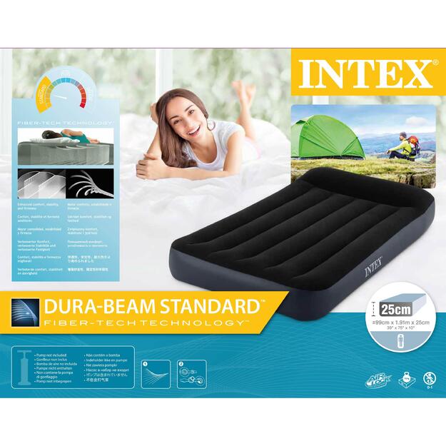 INTEX - Twin Dura-Beam Pillow Rest Classic Airbed (64141) 3