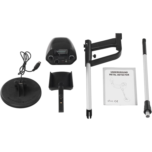 Metālu detektors Zelta sudraba monētu dārgumu un ūdensizturīgs metāla detektors