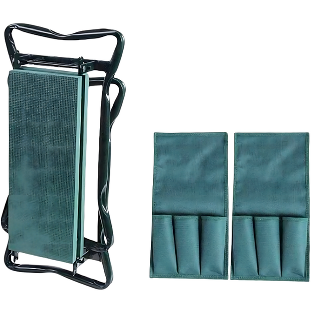 Saliekamais dārza taburete 3in1 + 2 x instrumentu turētājs