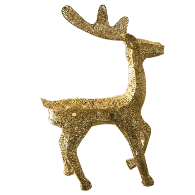 LED jõulupõdra figuur kuldne suur 70 cm