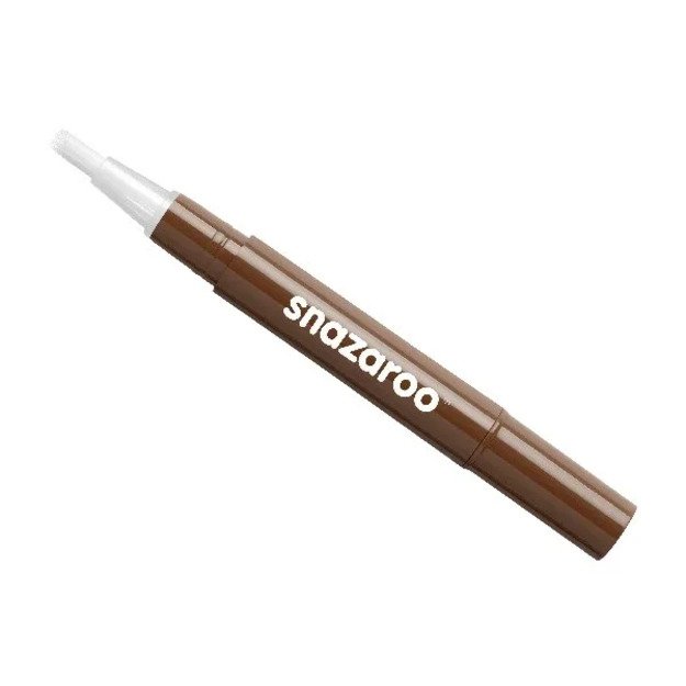Snazaroo - Make-up color brush paint - green/yellow/brown (3 pcs) (791065)