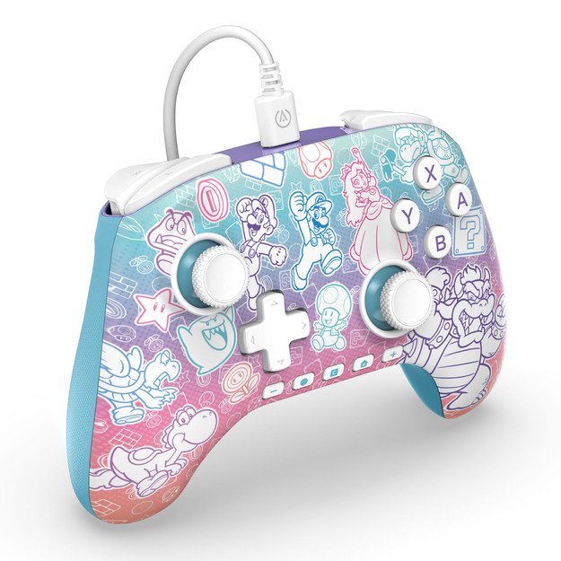 PowerA Advantage Wired Controller for Nintendo Switch 2 - Mushroom Kingdom 1