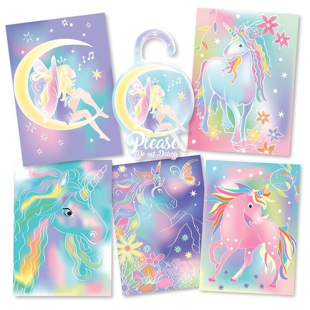 BOX CANDIY - Watercolor Art - Totally Magical Unicorns - (BC-1931)