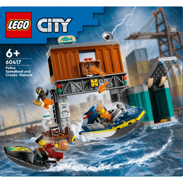 LEGO City - Police Speedboat and Crooks' Hideout (60417)