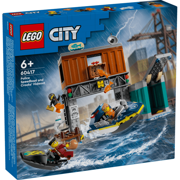 LEGO City - Police Speedboat and Crooks' Hideout (60417)