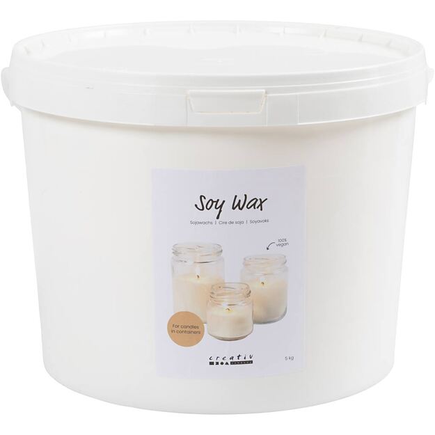 Soy wax, For candles in containers, 5 kg/ 1 pack (73429)