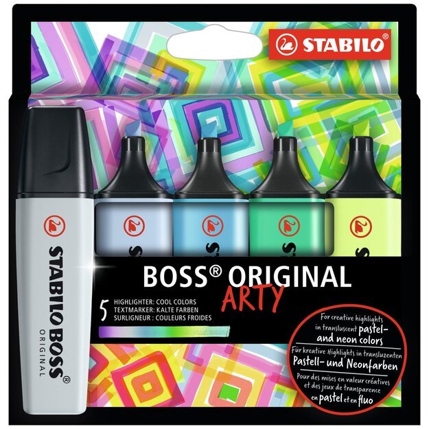 Stabilo - Highlighter Boss Original Arty - Cool colors (5 pcs) (200990)