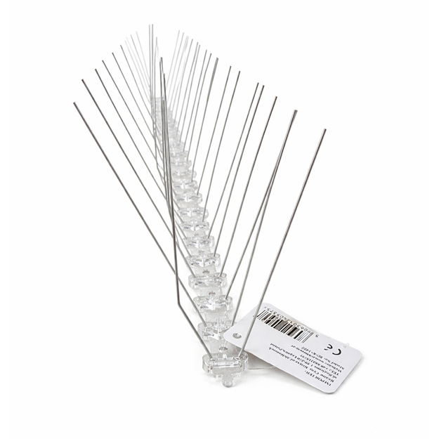 20 x metāla nerūsējošā tērauda putnu tapas baložiem un zvirbuļiem palodzes karnīzei 50 cm