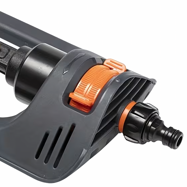 Dārza smidzinātājs-apūdeņošanas sistēma ar regulējamu svārstveida 19 caurumiem