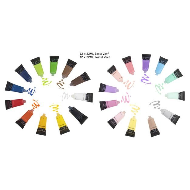 Nassau - Paint Set Acrylic 24 x 22 ml - (K-AR0737/GE)