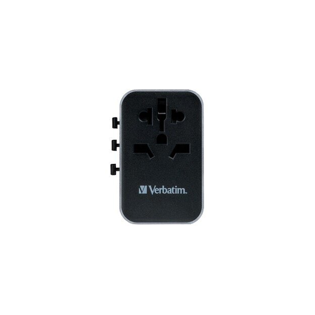 Verbatim - Universal Travel Adapter UTA-04 PD61W/QC / 3xUSB / 2xType-C