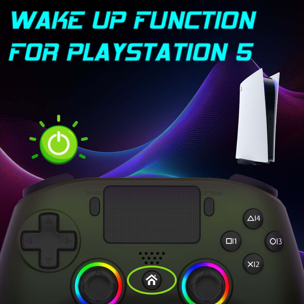 Subsonic - Wireless LED Controller - PS5 (Green)