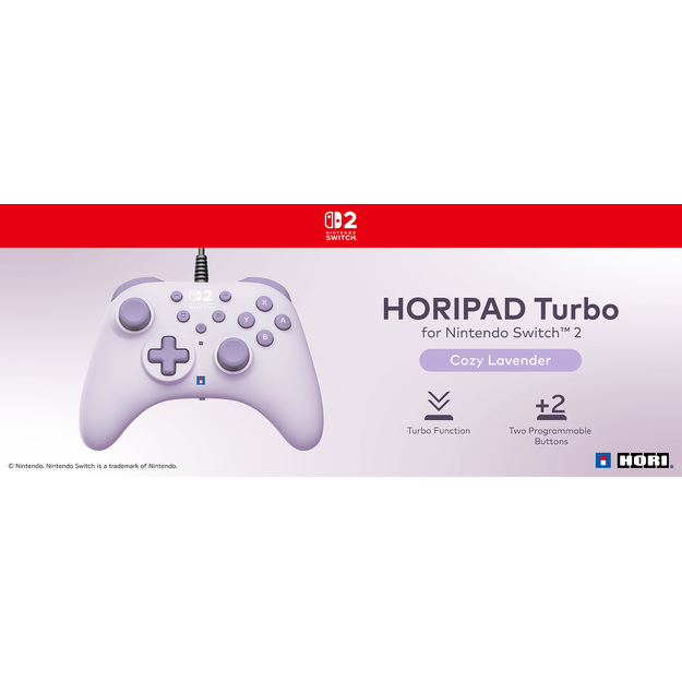 HORI - HORIPAD Turbo - Cozy Lavender - Switch 2