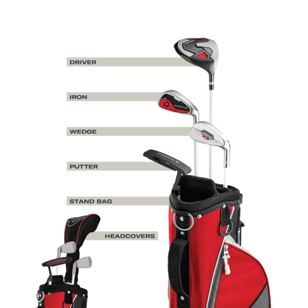 Wilson - Kids Profile JGI Complete Set - Red - Right Hand