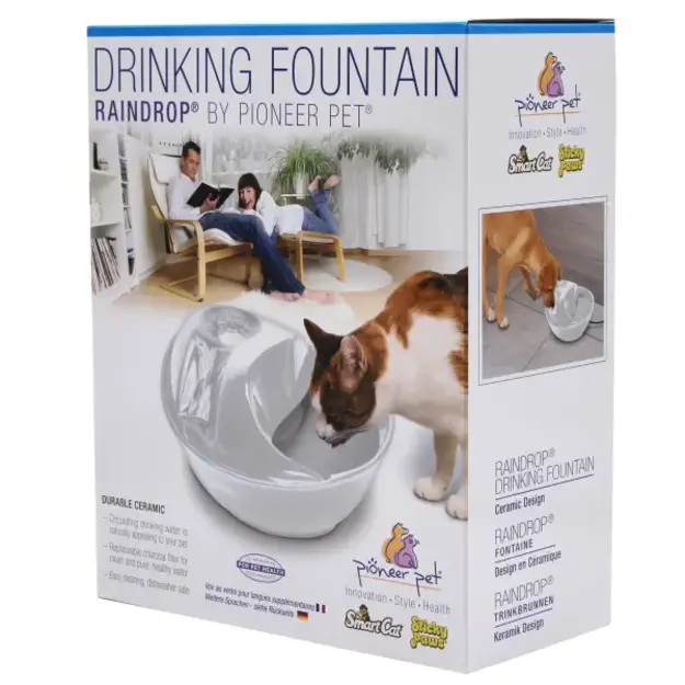 Pioneer - Rain Drop Style - White - 1.8L -  Drinking Fountain