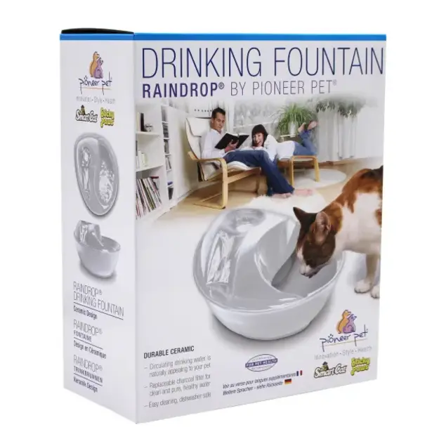 Pioneer - Rain Drop Style - White - 1.8L -  Drinking Fountain