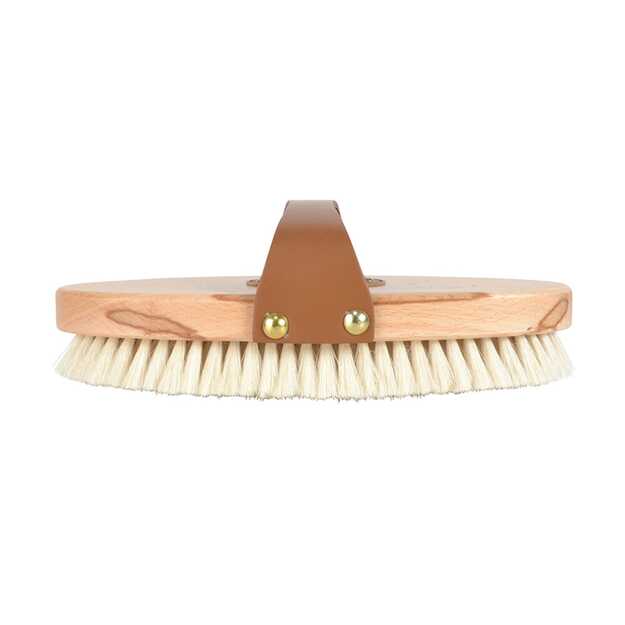 BORSTIQ - Goat Hair Brush with Leather Strap - L
