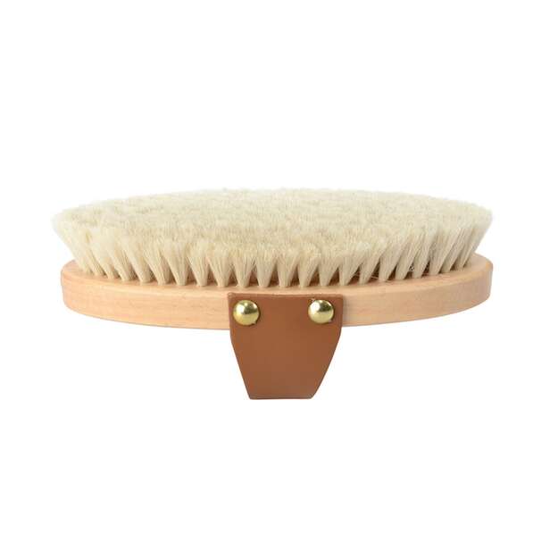 BORSTIQ - Goat Hair Brush with Leather Strap - M