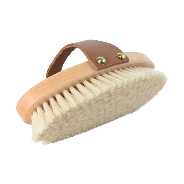BORSTIQ - Goat Hair Brush with Leather Strap - M