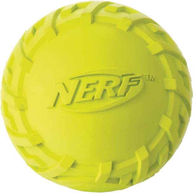 NERF - Nerf Dog Tire Squeak Ball - Green/Blue - 6.4 cm