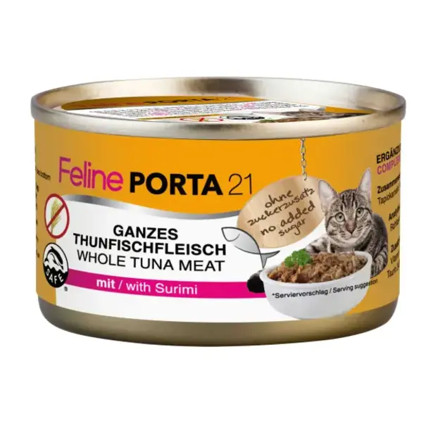 Porta21 - Feline Whole Tuna Meat with Surimi - 90 g