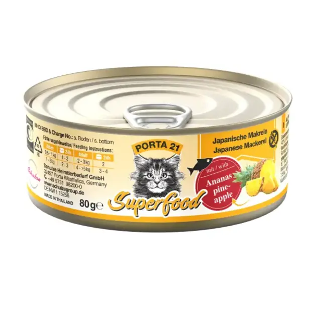 Porta21 - Superfood Mackerel Pineapple - 80 g
