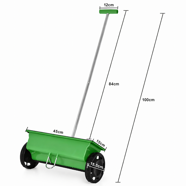 Manuāls dārza sējmašīna-izkliedētājs zāles sēklām, mēslojumam, smiltīm, sālim 6L