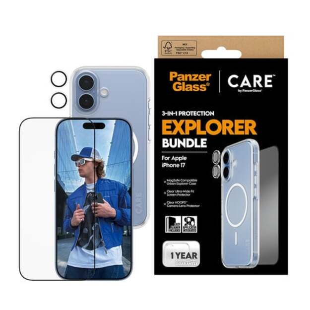 PanzerGlass - CARE 3-in-1 Flagship Explorer Bundle - iPhone 17