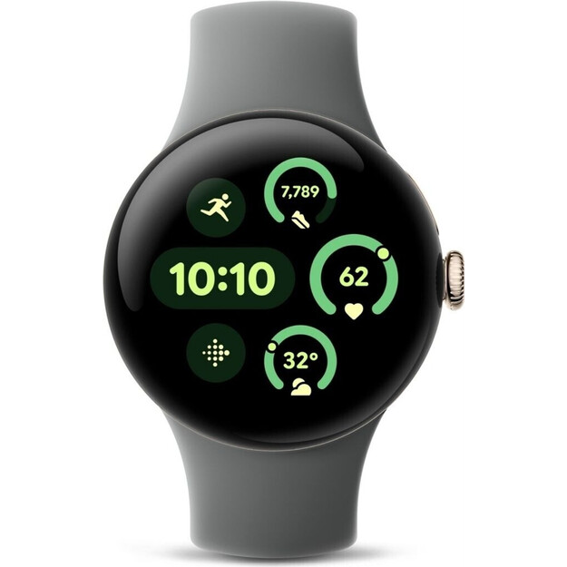 Google - Pixel Watch 3 45mm Bluetooth Matte Hazel