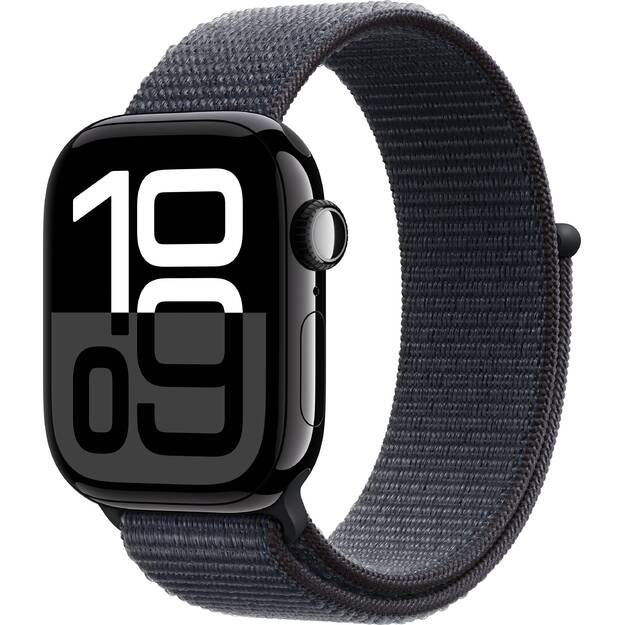 Apple - Watch Series 10 (GPS) - 42 mm Jet Black