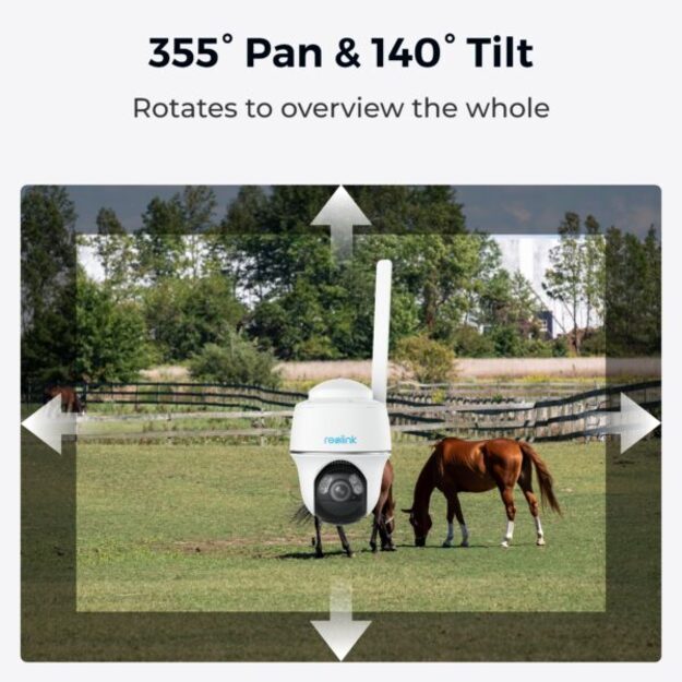 Reolink – Go PT Plus (G430) 4G LTE Outdoor Battery Camera – White