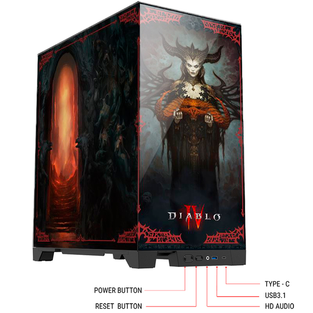 Diablo IV - Lilith PC Gaming Case Limited Edition ATX