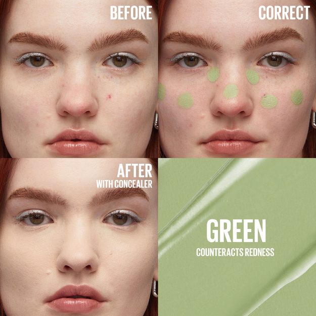 Maybelline - Instant Eraser Color Correcting Concealer - Green - 6,8 ml