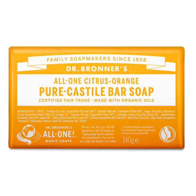 Dr. Bronner's - Bar Soap Citrus Orange 140 g