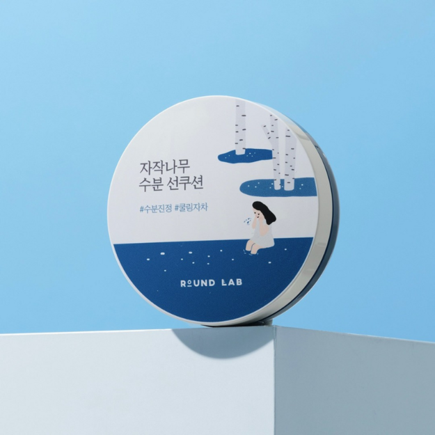 Round Lab - Birch Juice Moisturizing Sun Cushion SPF50+ PA++++ - 15 g