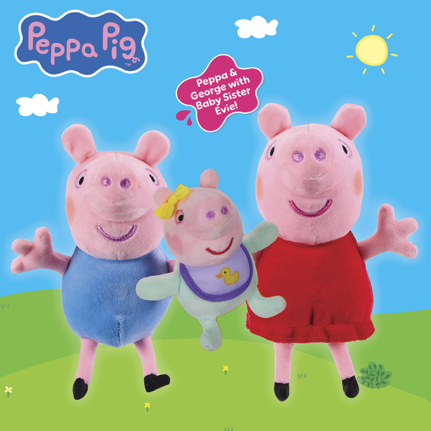 Peppa Pig - Plush 3PK (8423)