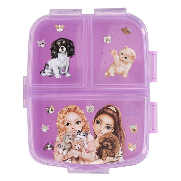 TOPModel - Lunchbox XL KITTY and DOGGY - Lilac - XL