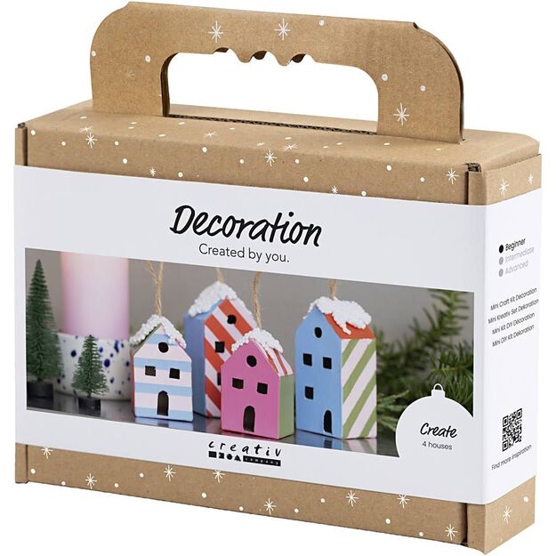 Mini Craft Kit Decoration - Houses - colorful (977838)