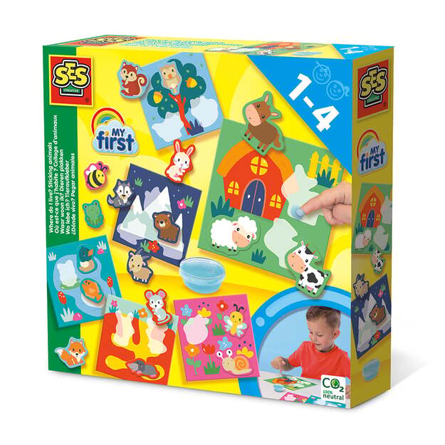 SES Creative - My First - Sticking Animals - (S14401)