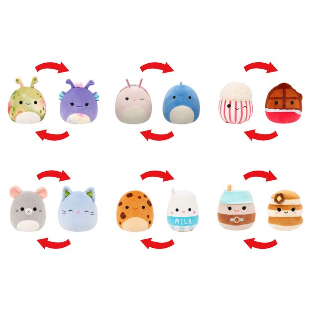 Squishmallows 13 cm P24 Flip-A-Mallows - Silvina and Brody